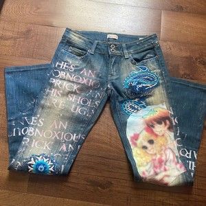 yardsale666 custom cyber core jeans